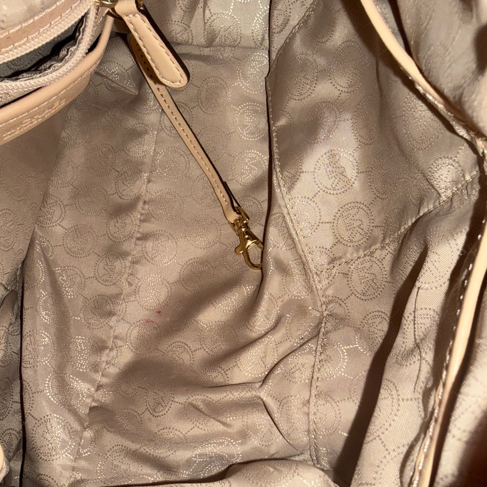 Michael Kors Beige and Gold Satchel - Picture 10 of 10